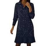 Matériau : cette élégante robe en tricot scintillant à col polo pour femme est fabriquée à partir de tissu tricoté de qualité supérieure, léger, extensible et a un excellent drapé, assurant un confort tout au long de la journée. Les paillettes délicates sont subtilement intégrées dans le tissu tricoté doux, émettant un éclat doux qui brille élégamment à la lumière.
