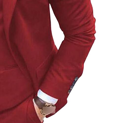 Mens Formal Dinner Casual Wedding Tuxedo Slim Herringbone Peak Lapel Suit Business Party Blazer Set2