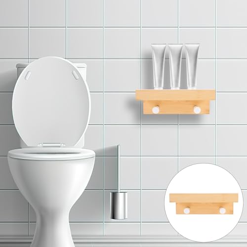 Étagère murale bambou : design flottant premium pour exposition - 3