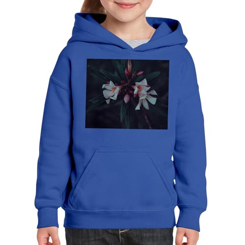 Sweat à capuche enfant fleur rose résistant pour remplacer les pulls fragiles