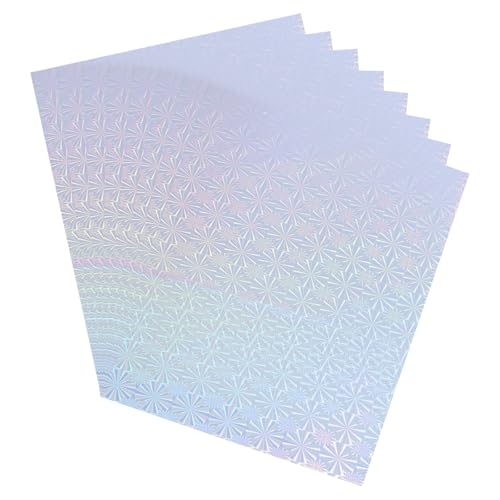 Ya en mundofriki.es: QUARKZMAN 50 Hojas De Transferencia De Foil Reactivo, Papel De Foil Deco 8.5"x11" A4 Para Impresora laser, Scrapbooking, Transferencia Térmica, Manualidades DIY, Copo De Nieve Plateado
