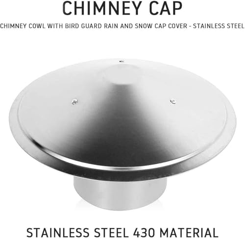 Tapa de chimenea giratoria de acero inoxidable extractor redondo para tejado de 100mm 8