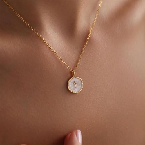 Small Cross Necklace for Women, Dainty 14K Gold Plated Cross Pendant Necklace, Everyday Simple Cross Charm Choker Minimalist Religious Jewelry Cute Trendy Gifts3