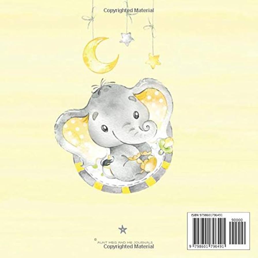 Oh Baby Shower Guest Book: Elephant Theme Guestbook with Gift Log