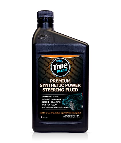 True Brand Premium Synthetic Power Steering Fluid (T3G32) | Restores Quiet, Smooth Steering | Superior Wear Protection | Meets OEM Requirements for ALL Power Steering Systems That Require Fluid | 32 fl. oz.