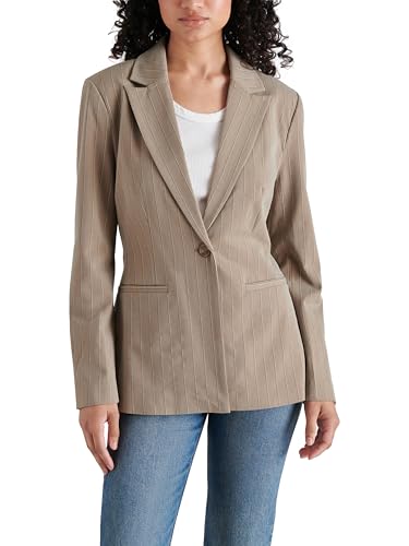 Steve Madden Apparel Women's Harlow Blazer Brown