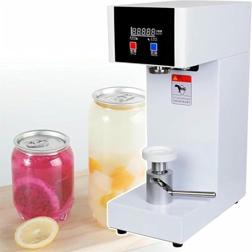 180W Commercial Semi-Automatic Cans Sealer with Counter & LCD Display, 3.9-7.9