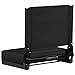 Flash Furniture Grandstand Portable Stadium Seat for Bleachers or Benches, Folding Padded Stadium Chair with Carrying Handle, 500 lb. Weight Capacity, Black