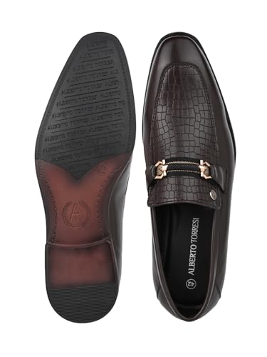 Image of ALBERTO TORRESI Calabria Horsebit Loafer for Men Branded TPR Sole with Sneaker Footbed