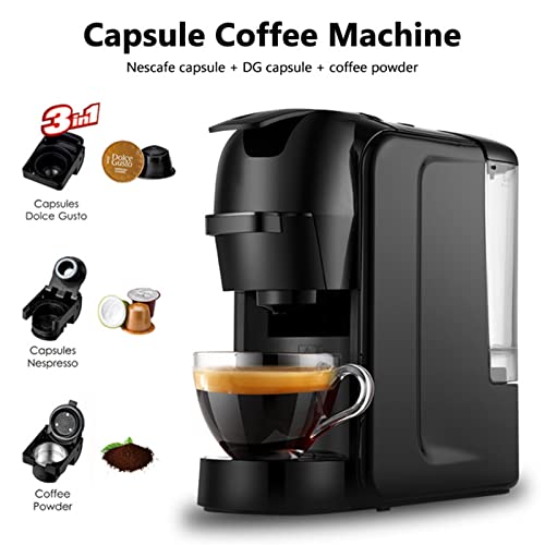 Cafetera de cápsulas automática con molinillo y vaporizador 5-10 tazas miniatura 2