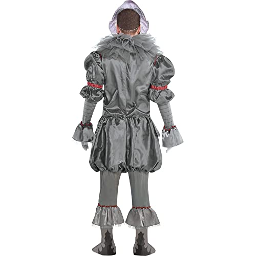 image for Party City Tattered Pennywise Halloween Costume for Adults, IT Chapter