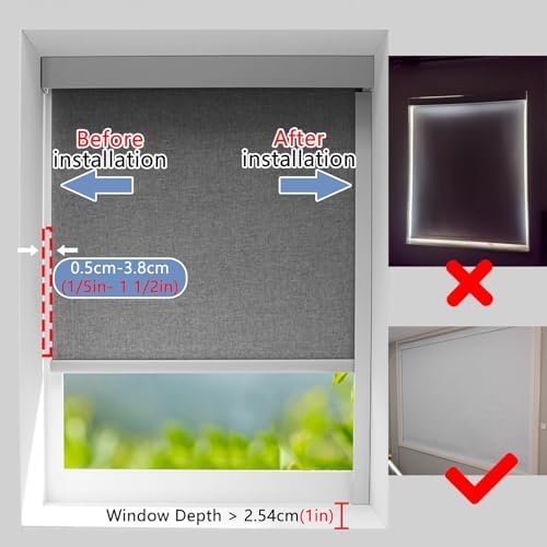 Blackout Light Block Strips 8 Pack, U-Channel Aluminium Window Edging for RV, Hospital, Cinema, Hotel - Customizable 190cm/74.8inch Light Blocking Solution