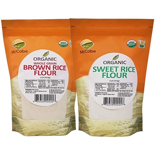 McCabe Organic Rice Flours: Premium White Sweet and Brown - USDA & CCOF Certified - Gluten-Free Perfect for Baking image 2