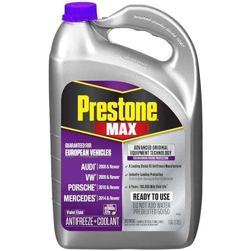 Prestone MAX Euro Violet 50/50 Antifreeze Automotive Coolant...