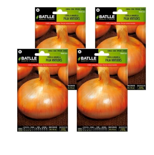 Pack 4 Semillas de cebolla paja virtudes Semillas Batlle PACK (4)