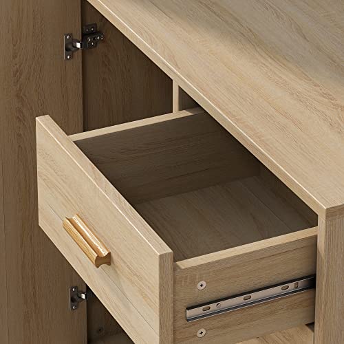 Jiejiegao Rattan Dresser Rattan Cabinet With 4 Drawer, Bedroom Dresser Wood Cabinet With Ample Storage Space, Bedside Table For Nursery/Kid Bedroom/Living Room/Hallway (Natural) #TOP5