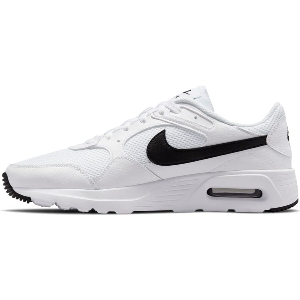 Nike Air Max SC, Herrenschuhe Mann, Weiß/Schwarz-Weiß, 43 EU