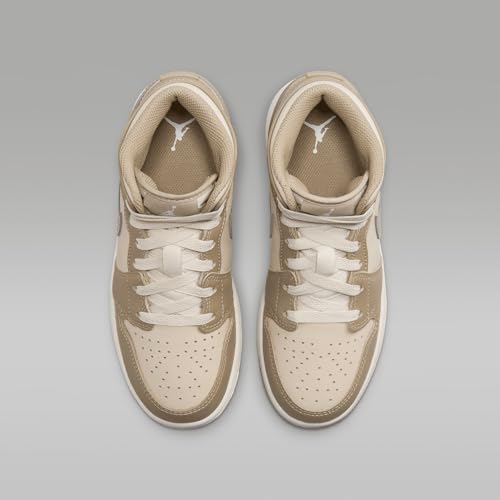 Jordan Big Kid's 1 Mid Legend LT Brown/Khaki-Phantom (HF4781 203) - 5.54