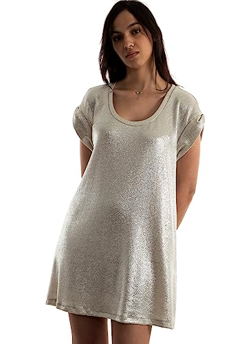 Per favore please vestito a1qw 1101 argento, grigio, S