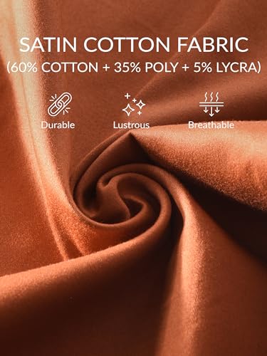 Image of BEYOUNG Regular Fit Formal Satin Shirt for Men | Full Sleeves | Men's Stylish Satin Silk Shirt | Formal Shirt | Buttondown Collar | Satin Solid Shirt for Men