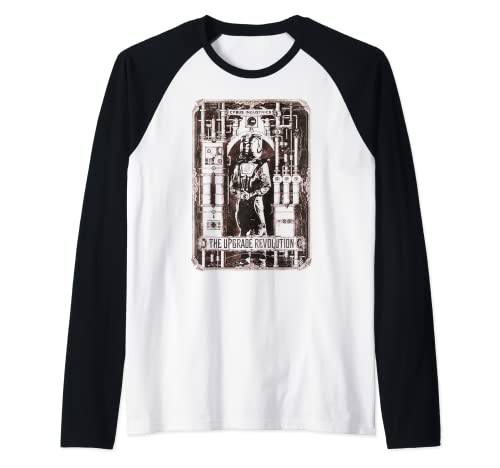 Doctor Who Steampunk Cybermen Camiseta Manga Raglan
