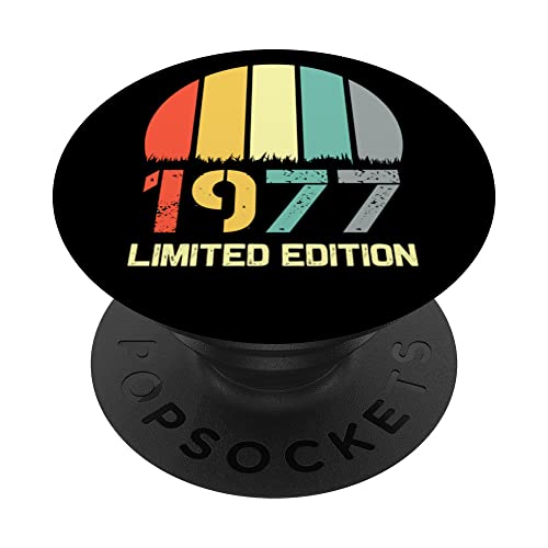Born In 1977 Edición Limitada 1977 Cumpleaños Popsocket 1977 PopSockets PopGrip Intercambiable