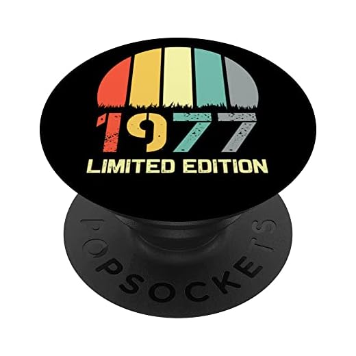 Born In 1977 Edición Limitada 1977 Cumpleaños Popsocket 1977 PopSockets PopGrip Intercambiable