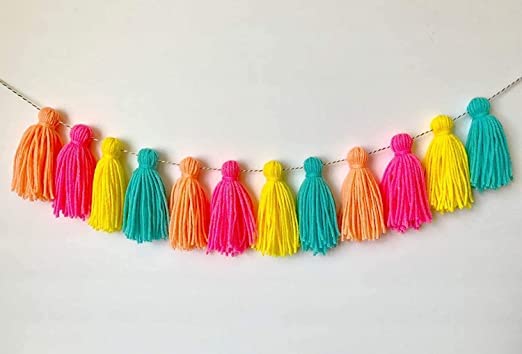 Kavya Craft Present Rainbow Yarn Tassel Garland | for Birthday Baby Shower Party Event Supplies | Nursery Home Decor Wall Hanging (6) (B0BC24DHMQ) Amazon Price History, Amazon Price Tracker