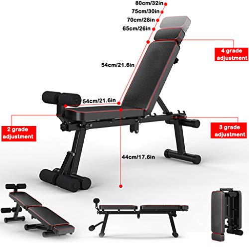 Tengma Adjustable Bench,Purpose Utility Weight Bench for Full Body Workout- Multi-Purpose Foldable Flat Incline/Decline Exercise Benchs Press Stretching Stool Roman Chair for Home Gym