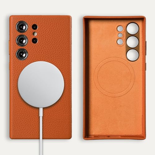 Coque Samsung Galaxy S24 Ultra et S23 Plus couleur orange