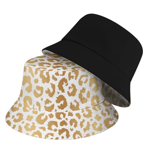 Image of Cool Bucket Hat Beach Sun Hat Beach Fishing Hat for Men Women Teens, Reversible Double-Side-Wear