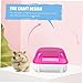 Yardwe 2pcs Chinchilla Sand Bath House Container for Small Pets Hamster Gerbil Bath Room Sand Bathroom Detachable Design Blue and Red