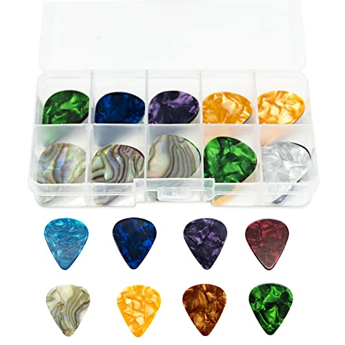 Lot de 20 Médiators pour Guitare, 4 Épaisseurs Différentes Plectre Guitare en Celluloïd Pick Guitare 0,46 /0,71/0,96 /1… - Les Beatles, Paul McCartney, John Lennon, RIngo Starr, George Harrison Lot de 20 Médiators pour Guitare, 4 Épaisseurs Différentes Plectre Guitare en Celluloïd Pick Guitare 0,46 /0,71/0,96 /1…