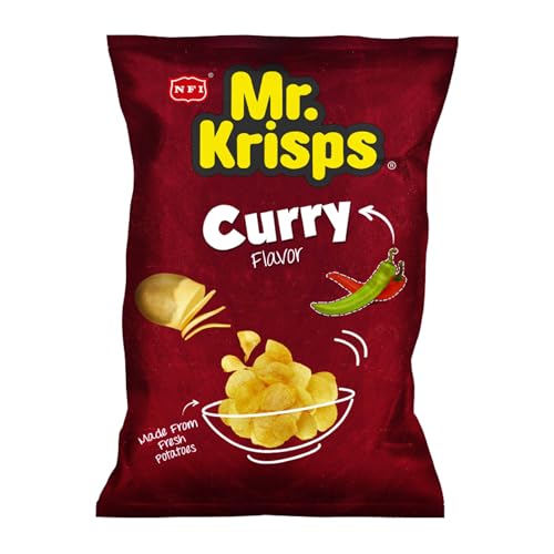 Mr.Krisps Potato Chips Curry Flavour 80 gm