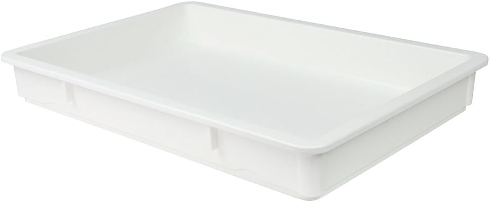 DB18263P148 White 18" x 26" x 3" Pizza Dough Box
