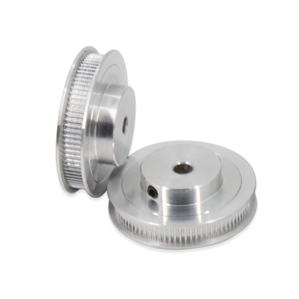2 zestawy kół synchronicznych 2GT 20 i 80 zębów otwór 6,35 mm, aluminiowe koło pasowe rozrządu z 2 paskami o długości 250 mm i szerokości 6 mm (20-80T-6.35B-6)