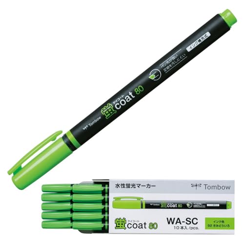 蛍光ペン Amazon.co.jp: トンボ鉛筆 蛍光ペン 蛍コート80 黄緑色 (強い