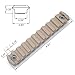 Smith's KIT 11 Slot Rail for M-Rail System Chamfer Edges & Bevelved Ends AluminumT6-Tan/FDE
