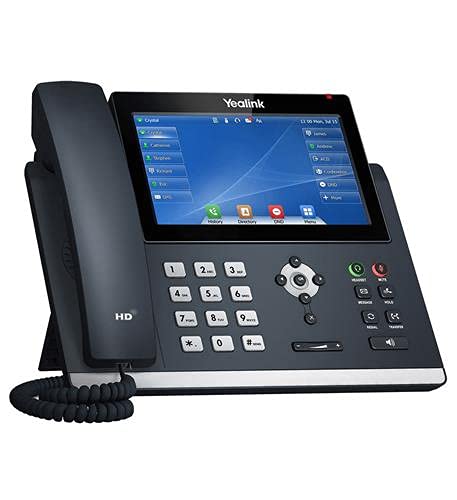 Yealink T48U Yealink Ultra-Elegant Touch IP Phone, 16 linhas. Tela sensível ao toque colorida de 7 p