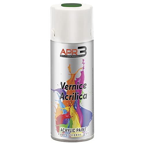 APR3 S4006001 - Smalto Acrilico Spray Multiuso, Verde Smeraldo, 400 ml, 1 Pezzo