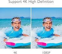 AKASO Action Cam EK7000 4K30FPS Action Kamera 170° Weitwinkel HD Unterwasserkamera 20MP WiFi wasserdichte Sport Kamera 2 Zoll LCD Bildschirm mit 2 Batterien (Blau) – Ansicht 3