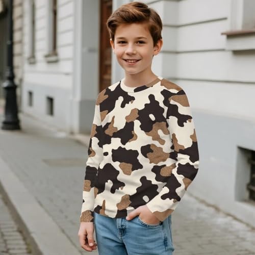 Image of Uourmeti Girls Graphic Tees Long Sleeve T Shirts for Teens Casual Tshirts Junior Sportswear Fall Tops