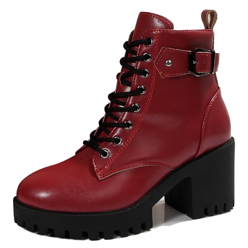 Bottes de cheville style combat d'une élégance remarquable à lacets