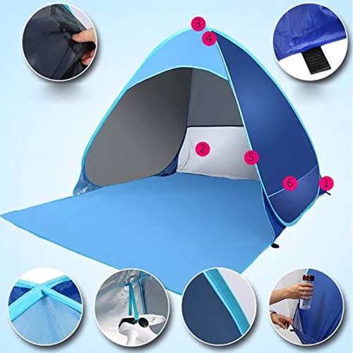 Carpa de playa automática para 2 personas con protección UV miniatura 6