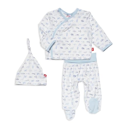 Magnetic Me Modal Newborn Take Home Kimono Set | Silky Soft Modal Fabric