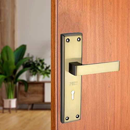 Pekt Locks 8 inches Mortise Main Door Handle Set with Lock Body/Black Gold Finish/Double Stage Door Lock for Main Door, Bathroom Door, Living Room (MS33 Mortise Lock Double Turn, KY) (B09KQLDCSH) Amazon Price History, Amazon Price Tracker