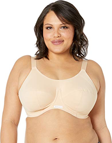 Elomi Sutiã esportivo feminino Plus Size Energise com aro, Nude, 40G