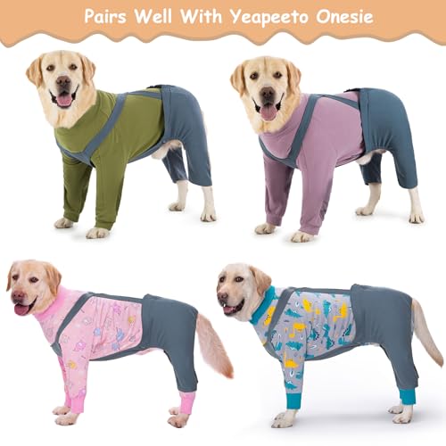 Image of Dog Hind Leg Recovery Sleeve for ACL TPLO After Surgery, Cotton Dog Recovery Pants Prevent Wounds Licking (Navy Blue,2X-Large)