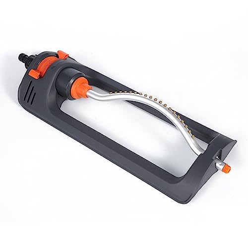 Rectangular Sprinkler,Lawn Sprinkler With 19 Durable Nozzles,Oscillating Sprinkler With Stable Base And Custom Pattern Dial For Larges Surfaces