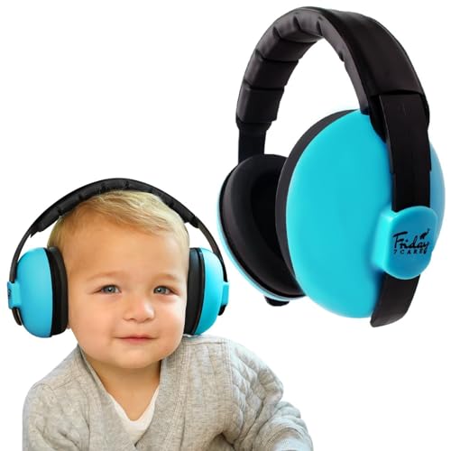 Image of Friday 7Care Baby Headphones - Baby Ear Protection | Baby Noise Cancelling Headphones for Ages 0-24 Months, Blue